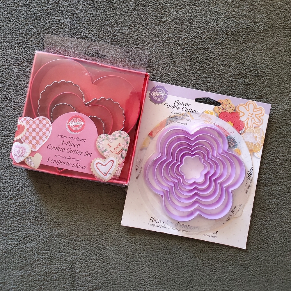 Wilton Nesting Flower Heart Cookie Cutter Sets